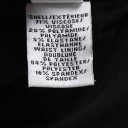 مملوكة مسبقًا Diane Von Furstenberg Black Jersey Ruched Midi Dress S