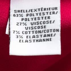 Diane Von Furstenberg Pink Colorblock Crepe Shift Dress S