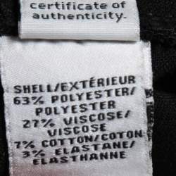 Pre Owned Diane von Furstenberg Black Knit A-Line Midi Dress M