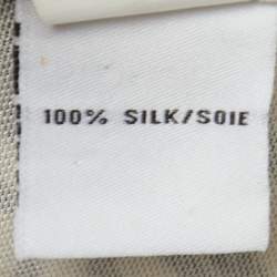 Pre Owned Diane Von Furstenberg Black/White Printed Jersey Selene Dress M