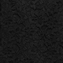 Pre Owned Diane von Furstenberg Black Lace Long Sleeve Top S