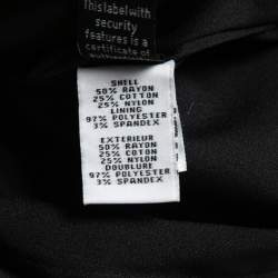 Pre Owned Diane von Furstenberg Black Lace Long Sleeve Top S