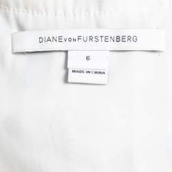 Pre Owned Diane Von Furstenberg Multicolor Printed Silk Chiffon Gathered Sleeveless Maxi Dress M