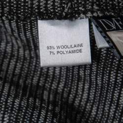 Diane von Furstenberg Black Wool Jacquard Kawa Mini Skirt S