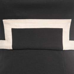 Pre Owned Diane Von Furstenberg  Black Knit Sleeveless Tai Midi Dress S