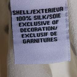 Pre Owned Diane Von Furstenberg White Studded Abriela Embellished Dress XL