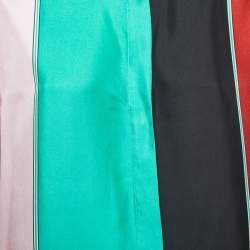 Pre Owned Diane Von Furstenberg Multicolor Silk Shirt Dress M