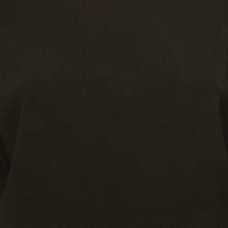 Diane Von Furstenberg Black Crepe Long Sleeve Jumpsuit S