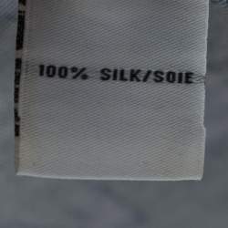 Pre Owned Diane Von Furstenberg Blue Floral Print Silk Knit Wrap Maxi Dress S