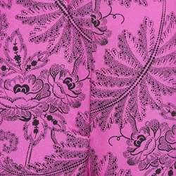 Diane Von Furstenberg Pink Print Silk Wide Leg Trousers M