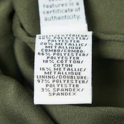 Pre Owned Diane Von Furstenberg Gold Guipure Lace Strappy Mini Dress S