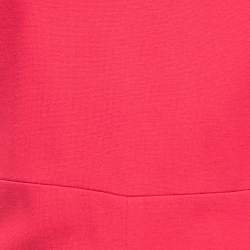 Pre Owned Diane Von Furstenberg Pink Knit Midi Dress S