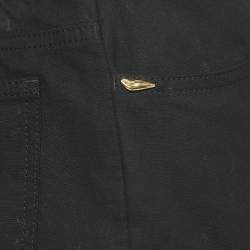 Diane Von Furstenberg Black Cotton Cropped Trousers M