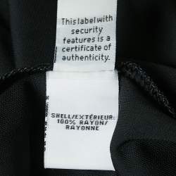 Pre Owned Diane Von Furstenberg Black Jersey Wrap Mini Dress L