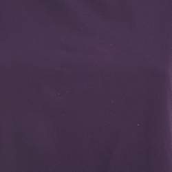 Pre Owned Diane Von Furstenberg Purple Stretch Crepe Draped Sleeve Mini Dress M