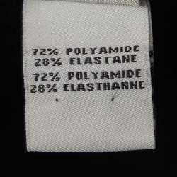 Pre Owned Diane Von Furstenberg Black Nylon Sleeveless Midi Dress S