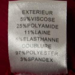 Pre Owned Diane Von Furstenberg Pink Knit Draped Sleeveless Mini Dress S