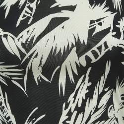 Pre Owned Diane Von Furstenberg Black Print Silk Knit Sleeveless Mini Dress S