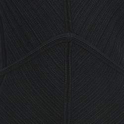 Pre Owned Diane Von Furstenberg Black Knit Sleeveless Mini Dress S