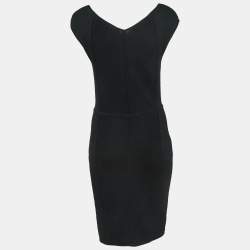 Pre Owned Diane Von Furstenberg Black Knit Sleeveless Mini Dress S