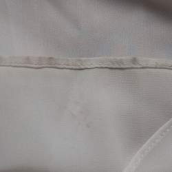 Pre Owned Diane Von Furstenberg Blue/Red Printed Chiffon Maxi Dress M