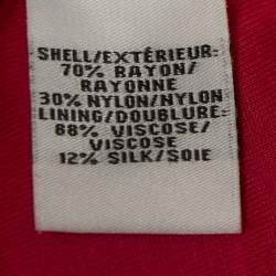 Pre Owned Diane Von Furstenburg Pink Floral Lace Sleeveless Mini Dress M