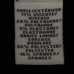 Pre Owned Diane Von Furstenberg Black Jersey Mini Dress S