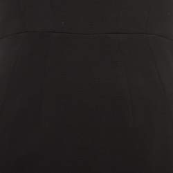 Pre Owned Diane Von Furstenberg Black Jersey Mini Dress S
