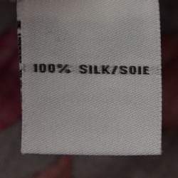 Pre Owned Diane Von Furstenberg Multicolor Jersey Wrap Dress M