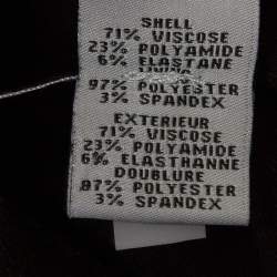 Pre Owned Diane Von Furstenberg Navy Blue Knit Single Breasted Reiko Blazer M