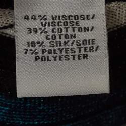 Pre Owned Diane Von Furstenberg Multicolor Striped Knit Long Sleeve Top S