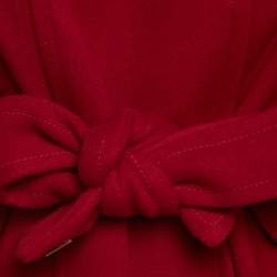 Diane von Furstenberg Red Felted Wool Sabrina Coat M