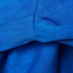 Pre Owned Diane Von Furstenberg Blue Linen Blend Sleeveless V-Neck Jumpsuit M