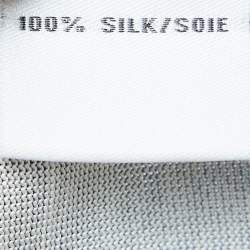 Pre Owned Diane Von Furstenberg Navy Blue Floral Printed Jersey Midi Wrap Dress L