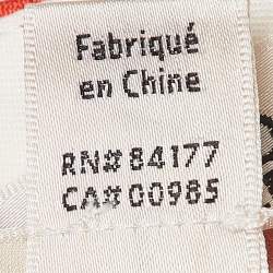 Diane Von Furstenberg Orange Gabardine Straight Leg Trousers M