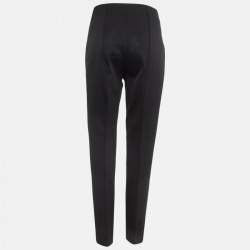 Diane Von Furstenberg Black Stretch Knit Pants L
