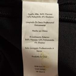Diane Von Furstenberg Black Stretch Knit Pants L