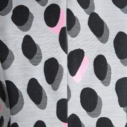 Pre Owned Diane Von Furstenberg Grey New Summer Mini Animal Dots Sleeveless Dress S