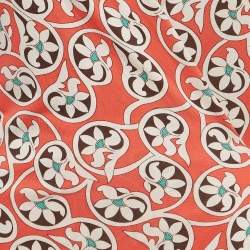 Pre Owned Diane Von Furstenberg Pink Printed Jersey Julian Wrap Dress L