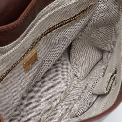 Diane Von Furstenberg Dark Brown Leather Harper Day Shoulder Bag