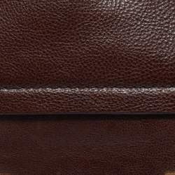 Diane Von Furstenberg Dark Brown Leather Harper Day Shoulder Bag