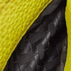 Diane Von Furstenberg Yellow Leather Mini Sutra Top Handle Bag
