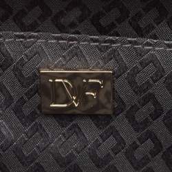 Diane Von Furstenberg Gold Quilted Leather Lytton Minaudiere Clutch