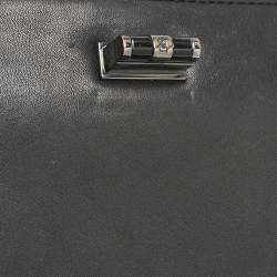 Diane Von Furstenberg Black Leather Eyelet 440 Les Crossbody Bag