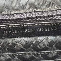 Diane Von Furstenberg Black Leather Eyelet 440 Les Crossbody Bag