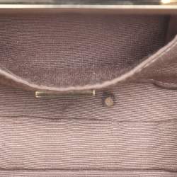 مملوكة مسبقًا Diane Von Furstenberg Tonda Black Leather Minaudière Clutch