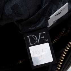 Pre Owned Diane Von Furstenberg Black Quilted Leather Milo Crossbody Bag