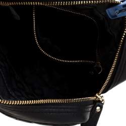 Pre Owned Diane Von Furstenberg Black Quilted Leather Milo Crossbody Bag