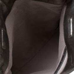 Pre Owned Diane Von Furstenberg Silver Metallic Leather Bonnie Foldover Clutch