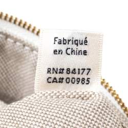 Pre Owned Diane Von Furstenberg Black/White Leather Wristlet